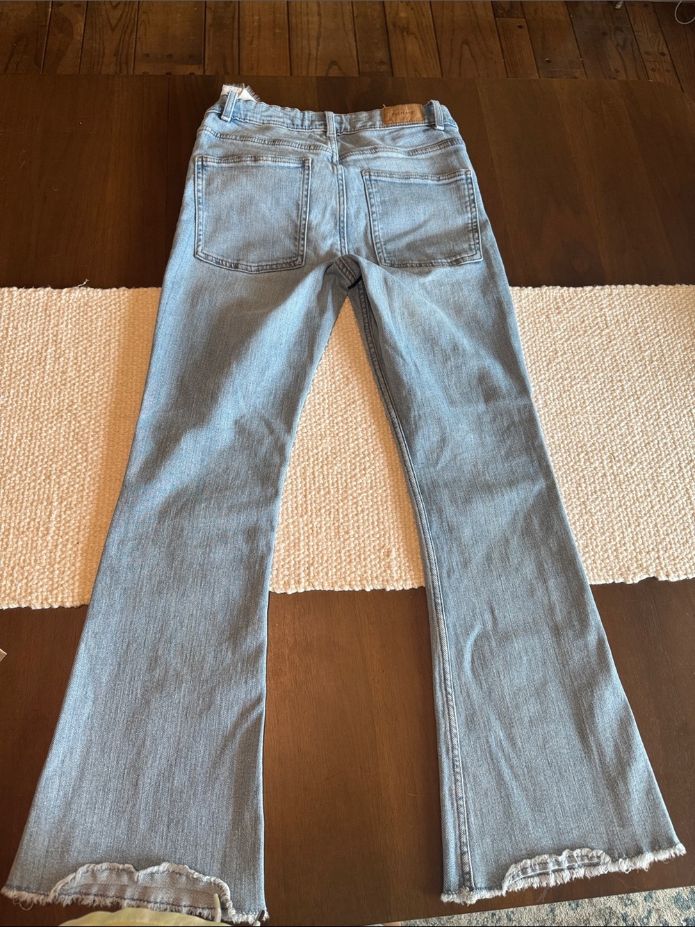 Zara Light Blue Flared Girls Jeans - Picture 6 of 8